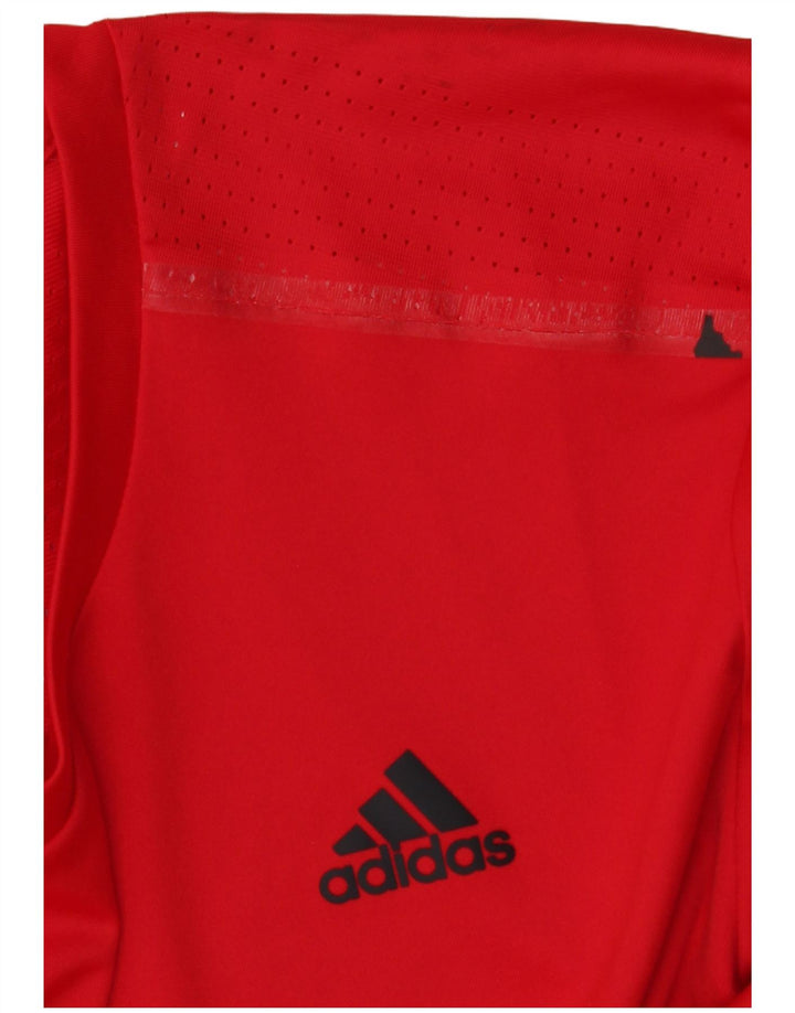 Adidas Mens Climacool T-Shirt Top XL Vermelho Poliéster