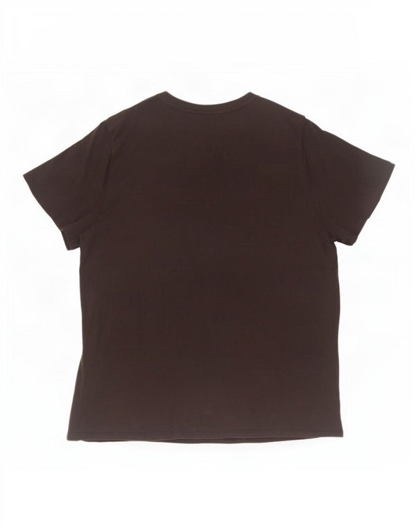 Puma Womens Graphic T-Shirt Top UK 18 XL Black Cotton