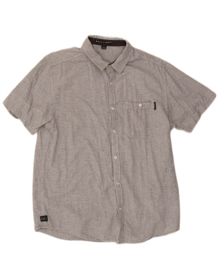 Camisa masculina de manga curta Billabong grande algodão cinza