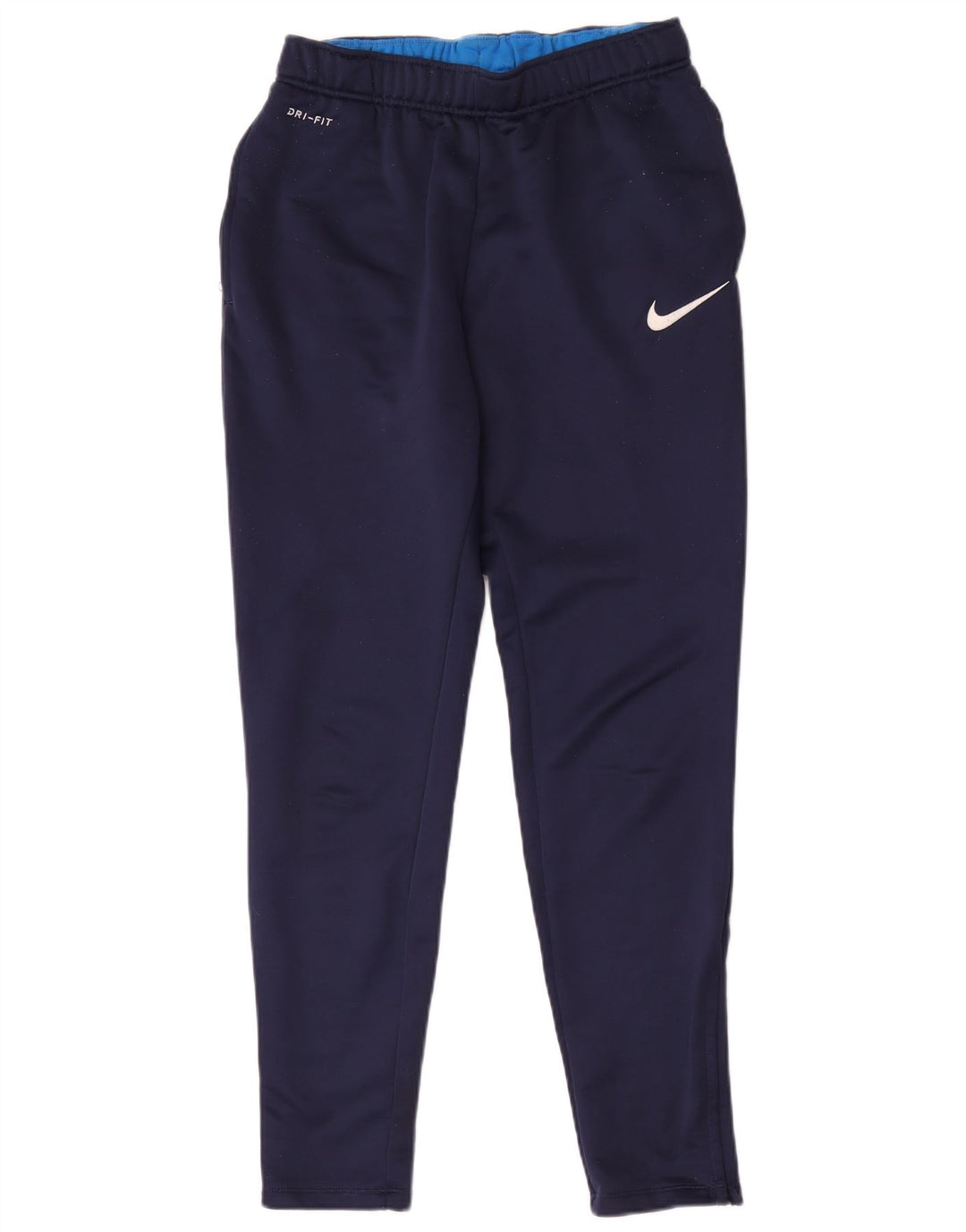 Calça de treino masculina Nike Dri Fit médio azul marinho poliéster
