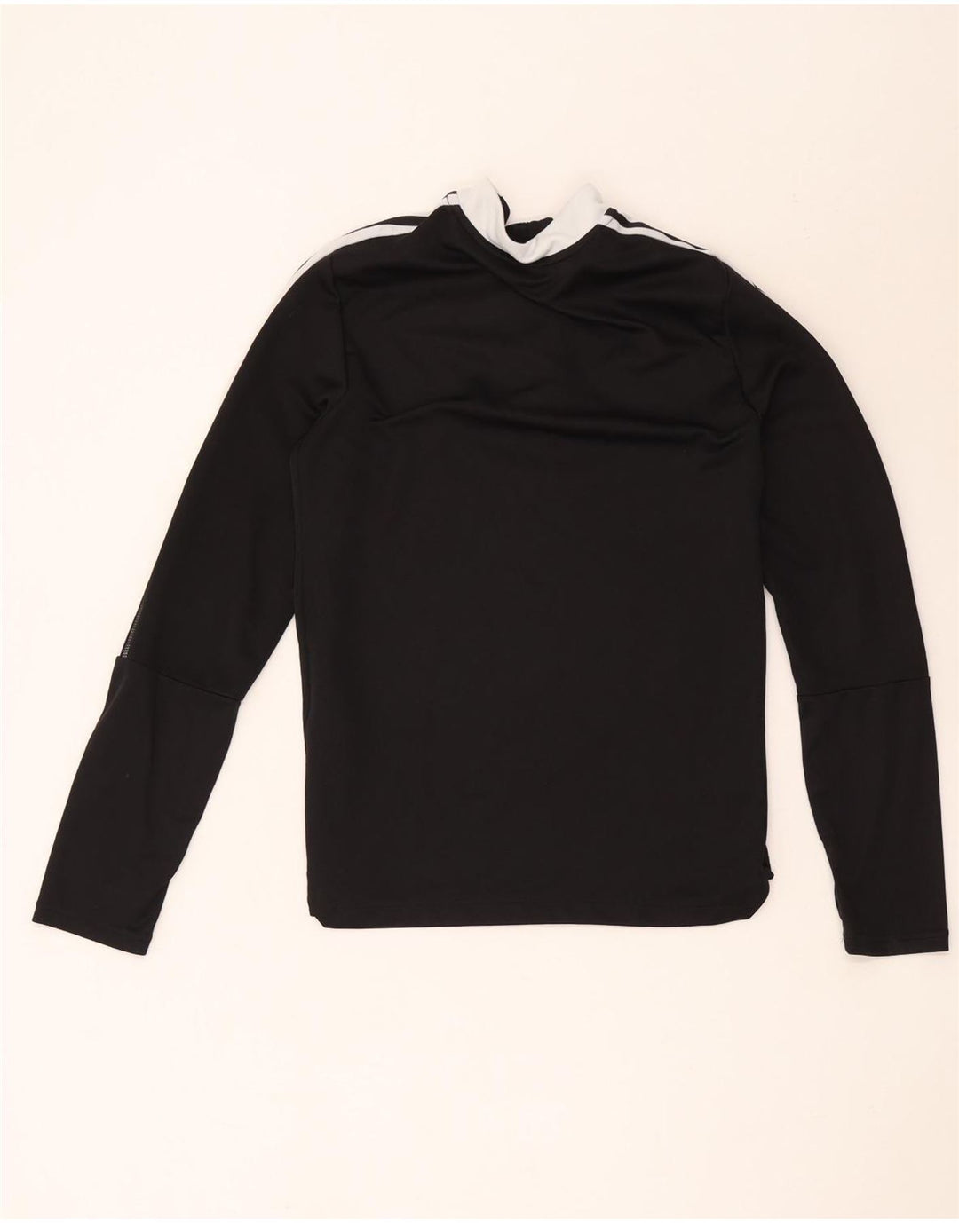 Adidas Meninos Aeroready Zip Neck Pullover Treino Top 13-14 Anos Preto