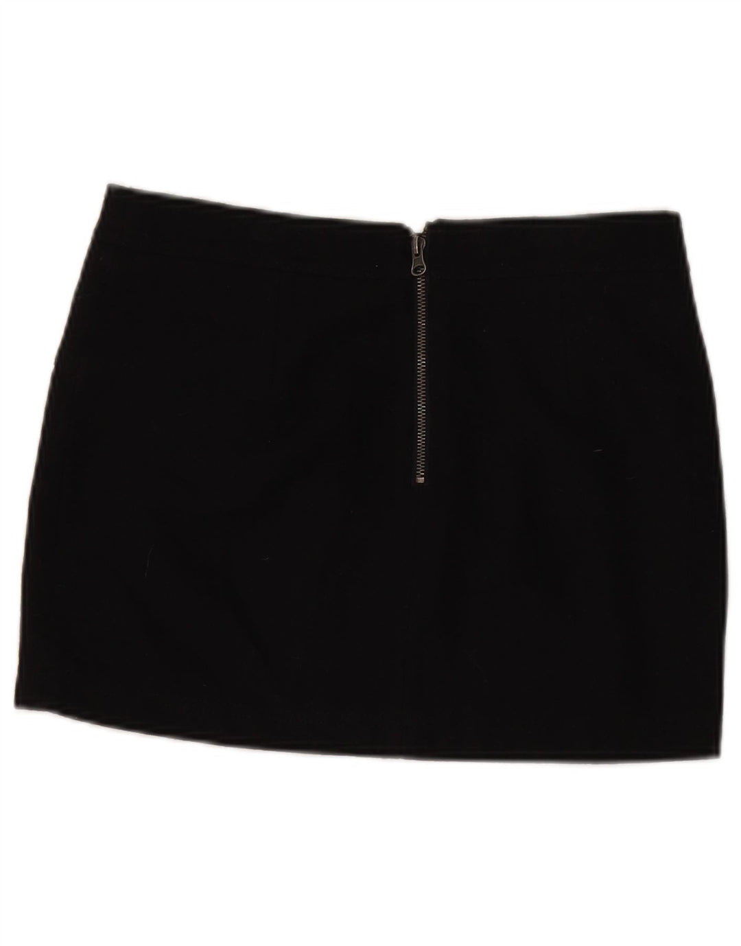 Mini saia feminina Benetton IT 42 médio W30 lã preta