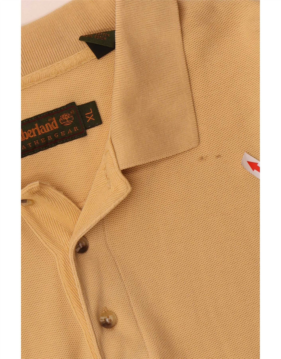 Camisa polo masculina Timberland XL algodão amarelo