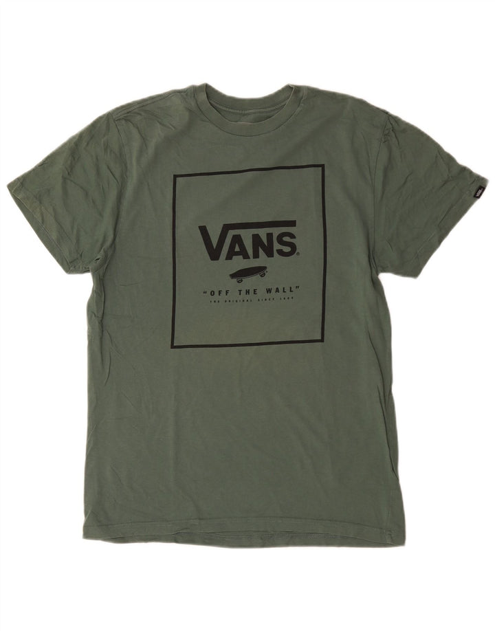 Camiseta masculina Vans Custom Fit Graphic Top Médio Algodão Verde