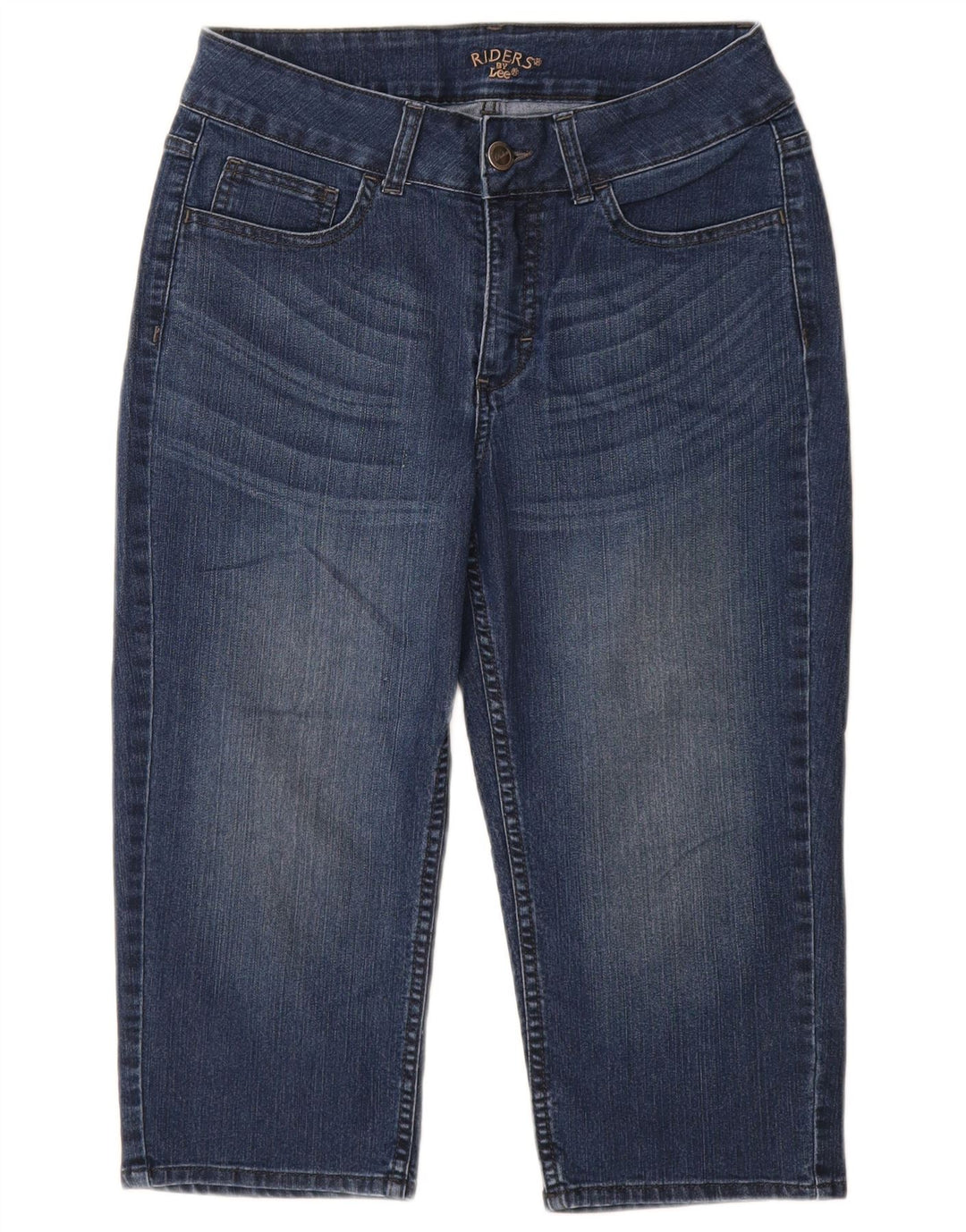 LEE Womens Riders Loose Fit Capri Jeans EUA 8 Médio W28 L18 Algodão Azul