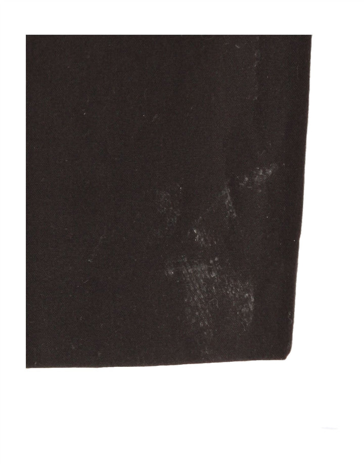 MANGO Womens Straight Cropped Trousers EU 34 2XS W26 L24 Black Vintage Mango and Second-Hand Mango from Messina Hembry 