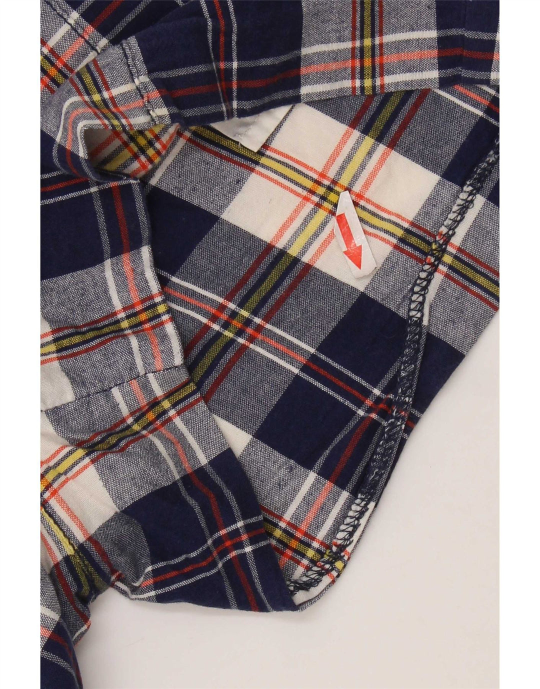 J. Crew Shorts Chino Feminino US 4 Pequeno W30 Azul Marinho Xadrez Algodão