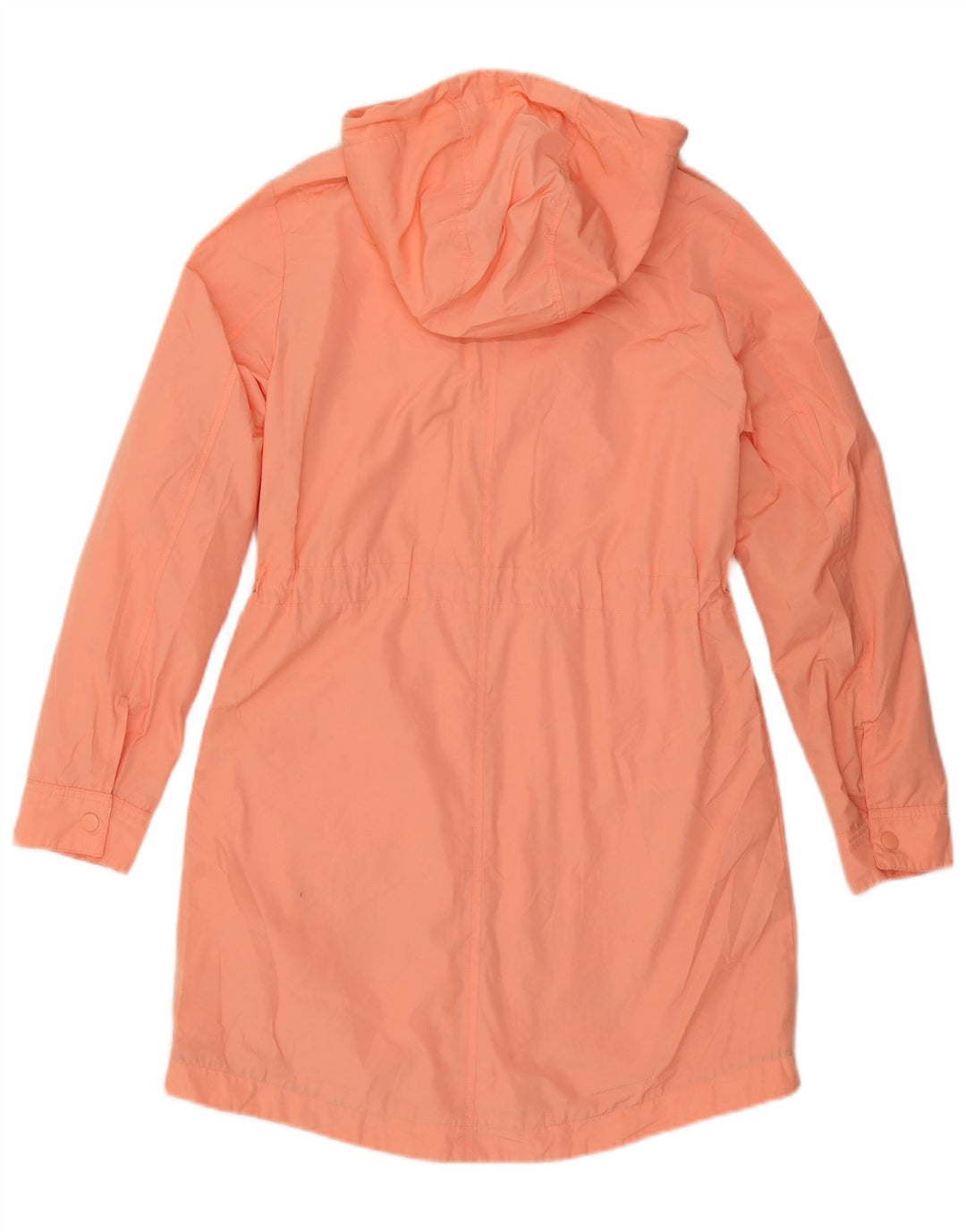 Capa de chuva feminina com capuz Marks & Spencer Reino Unido 8 pequena laranja poliéster