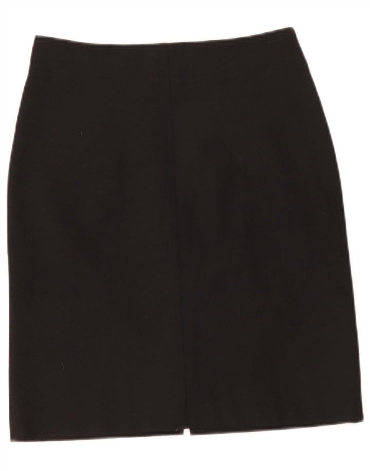 Saia lápis feminina Trussardi IT 40 pequena W28 poliéster preto