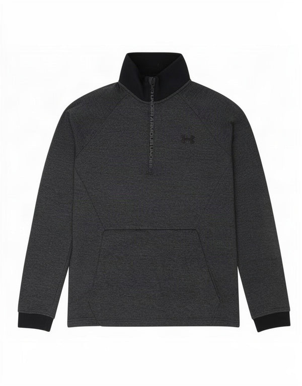 Under Armour Mens Graphic Pullover Tracksuit Top Medium Navy Blue Flecked