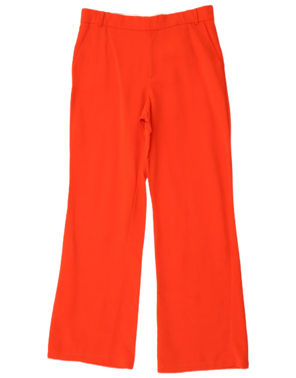 Calça feminina Zara Bootcut Chino grande W30 L33 vermelha