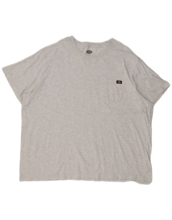 Camiseta masculina Dickies Top 4XL algodão manchado cinza