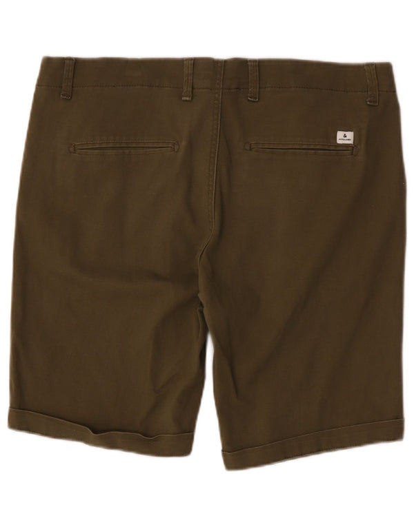 Shorts Chino Masculino Jack & Jones Grande W36 Algodão Cáqui