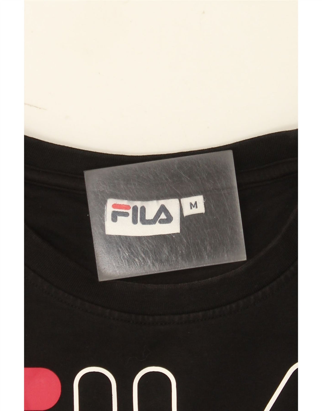 Fila feminino gráfico moletom jumper UK 14 médio preto