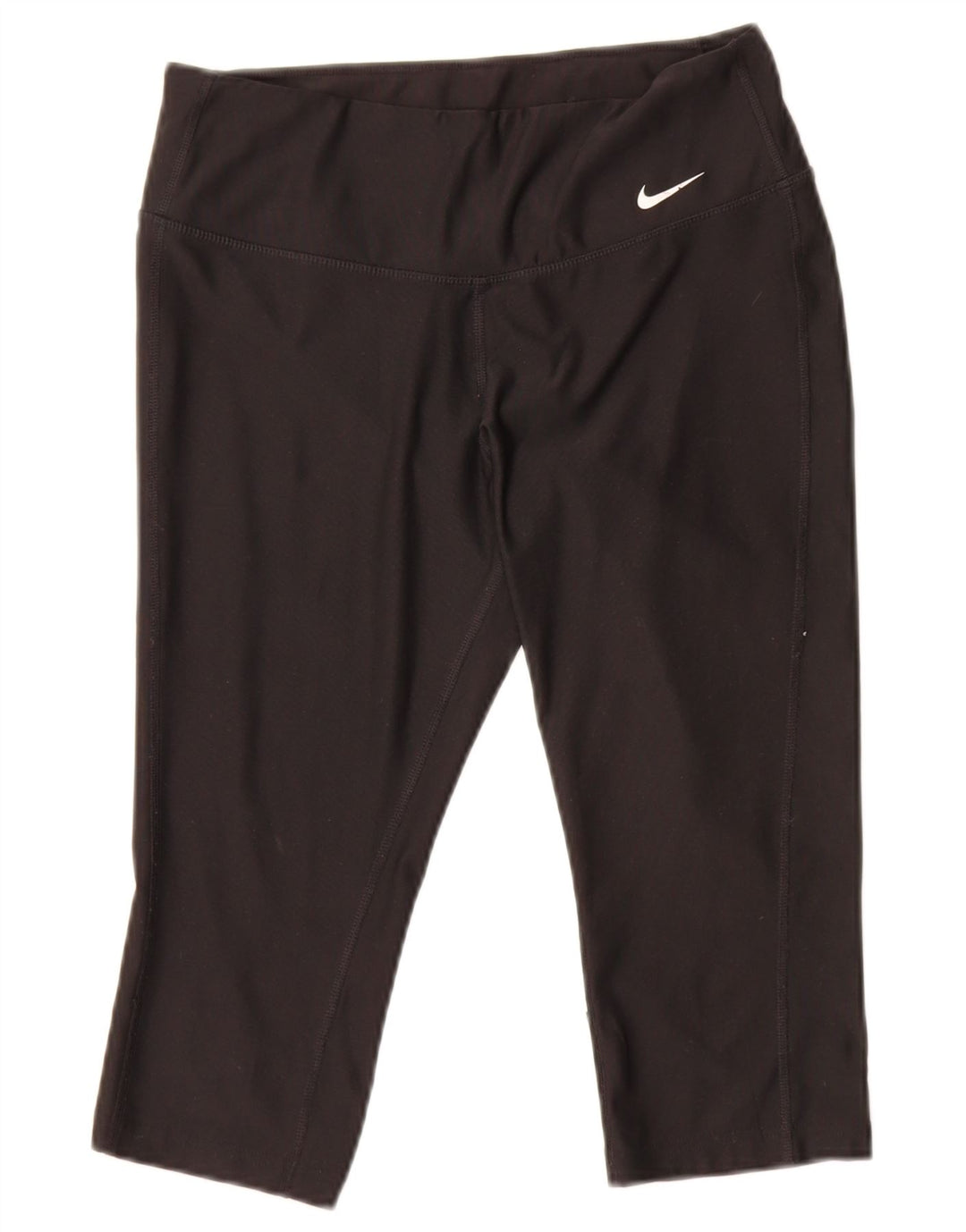 Leggings Nike Capri Femininas UK 10 Pequenas Poliéster Pretas