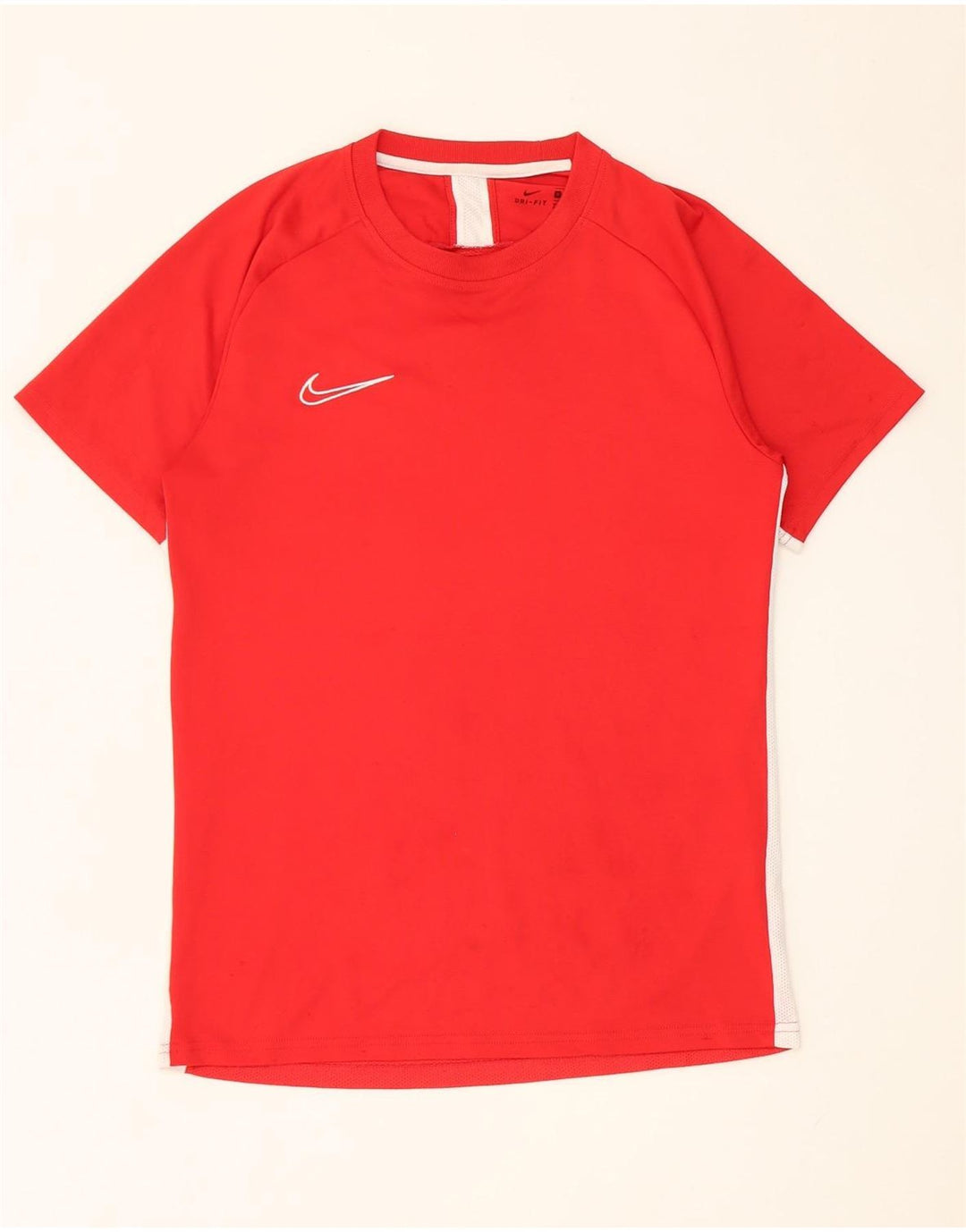 Nike Mens Dri Fit Camiseta Top Médio Poliéster Vermelho