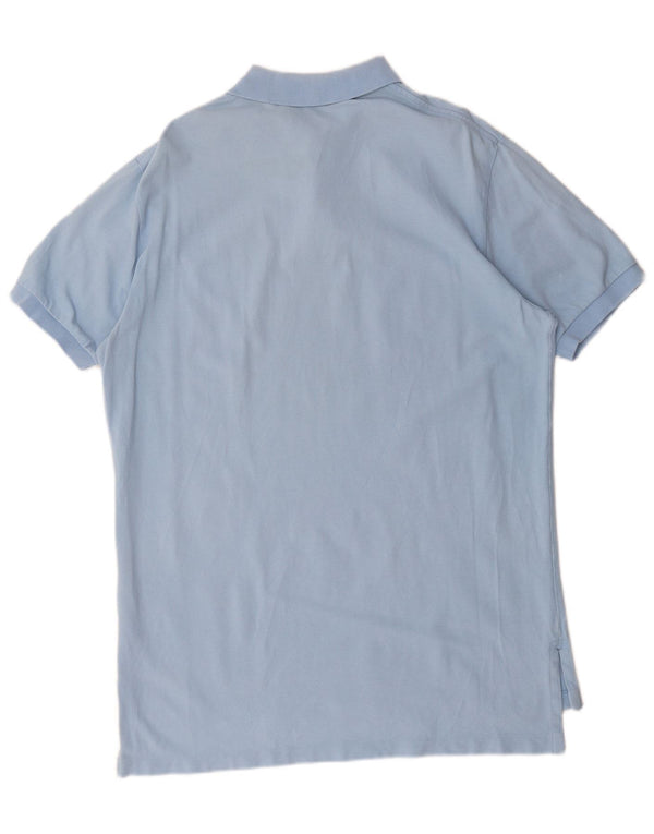 Camisa polo masculina Polo Ralph Lauren grande algodão azul