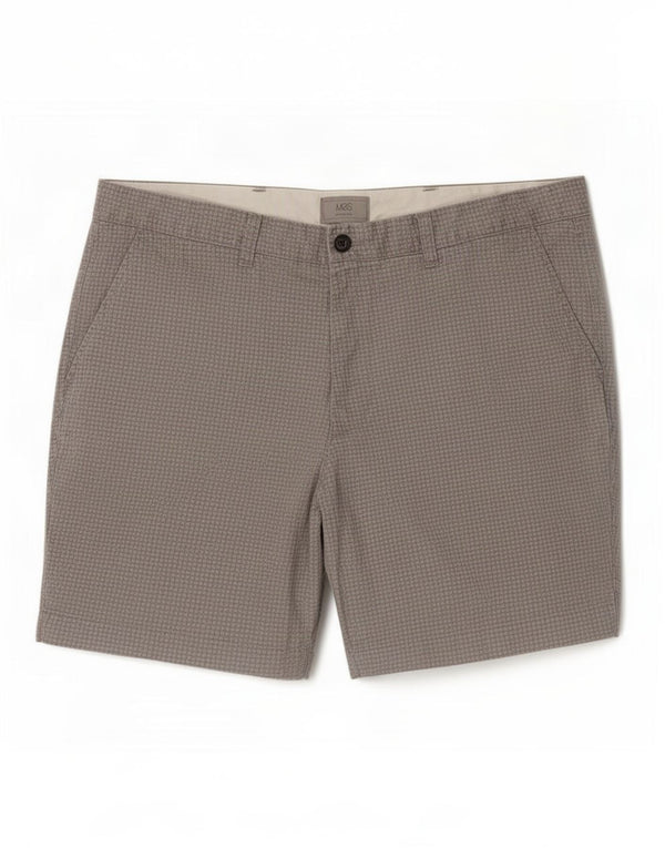 Shorts Chino Masculino Marks & Spencer XL W38 Algodão Geométrico Cinza