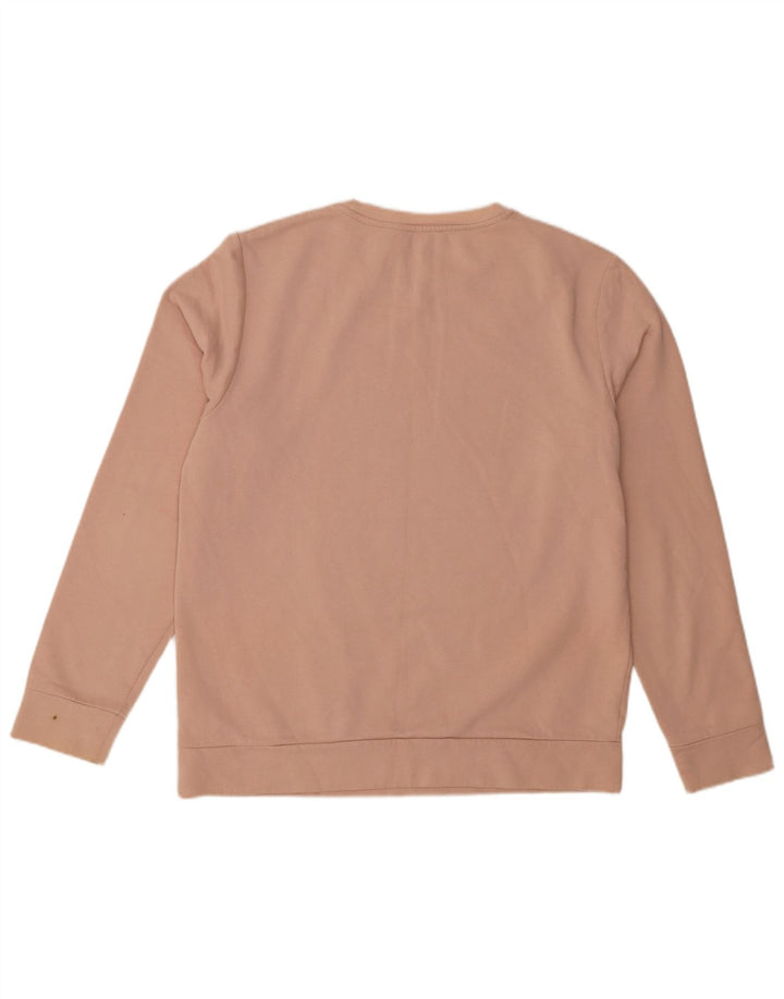 Cos moletom feminino jumper UK 14 algodão colorblock rosa médio