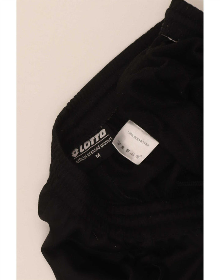 Lotto Mens Calças de treino Joggers poliéster preto médio
