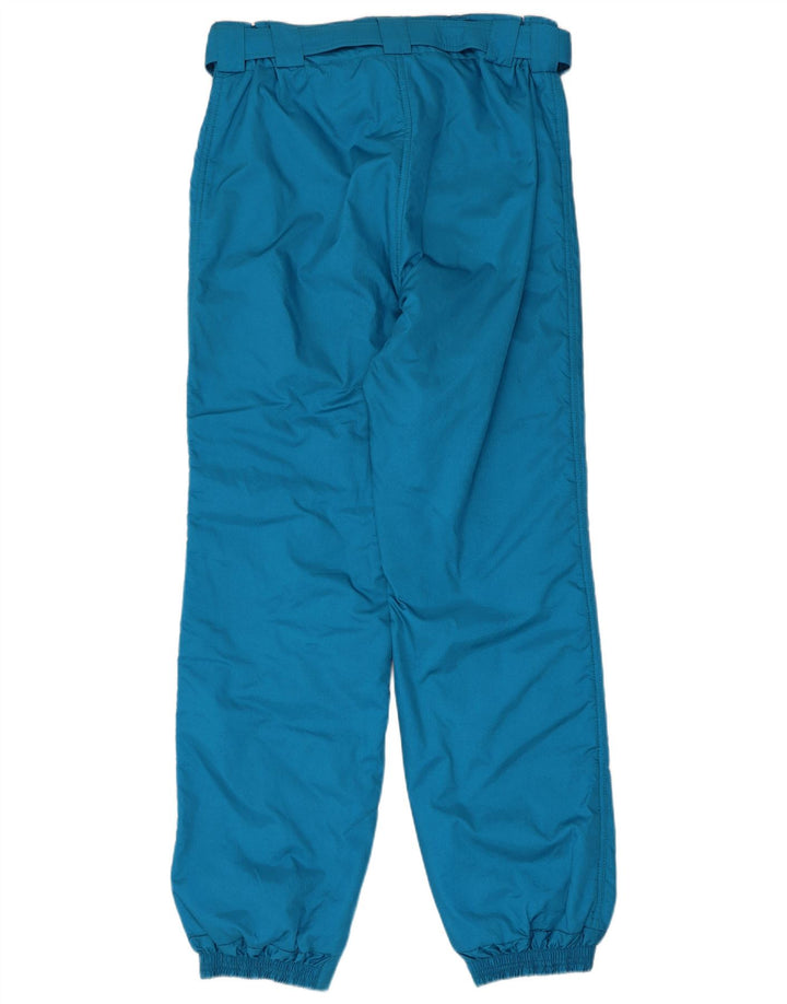 Calças de esqui dos corredores dos homens do vintage IT 52 grande poliéster azul