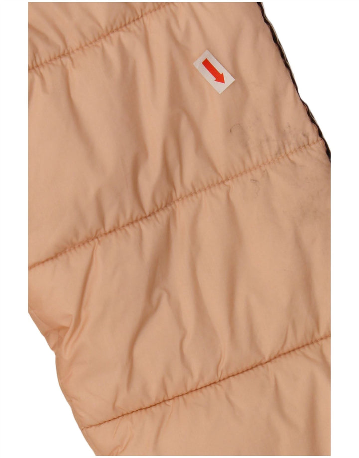 Jaqueta acolchoada feminina Champion UK 14 poliamida colorblock rosa médio