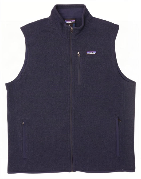 Jaqueta masculina sem mangas Patagonia 2XL azul marinho