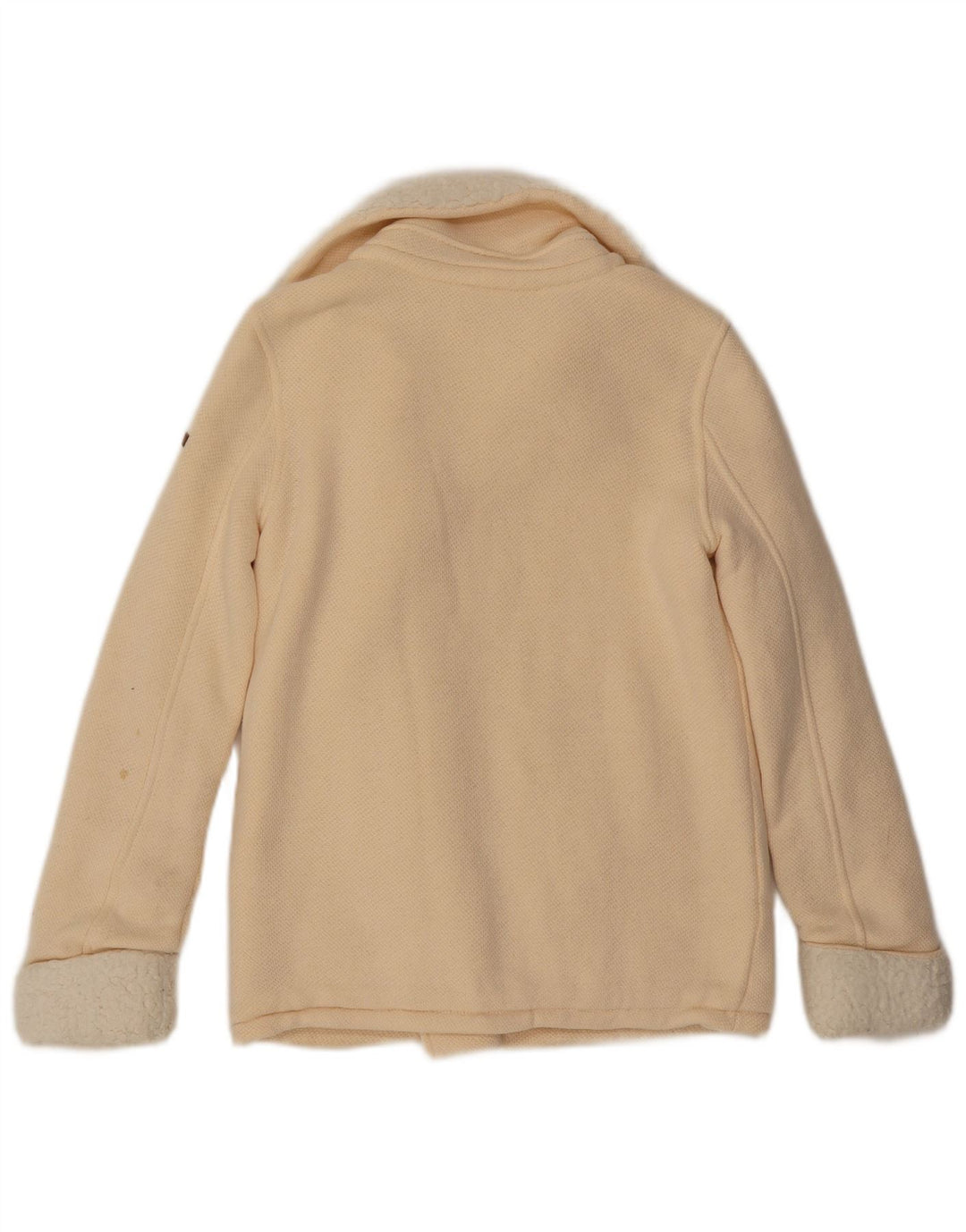 Jaqueta feminina ROXY Sherpa para treino UK 10 pequeno algodão branco
