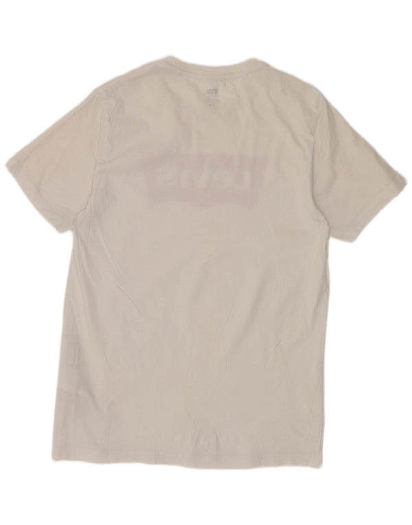 Camiseta gráfica masculina Levi's Top médio algodão branco