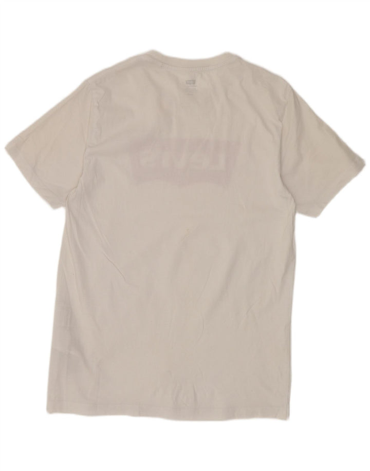 Camiseta gráfica masculina Levi's Top médio algodão branco