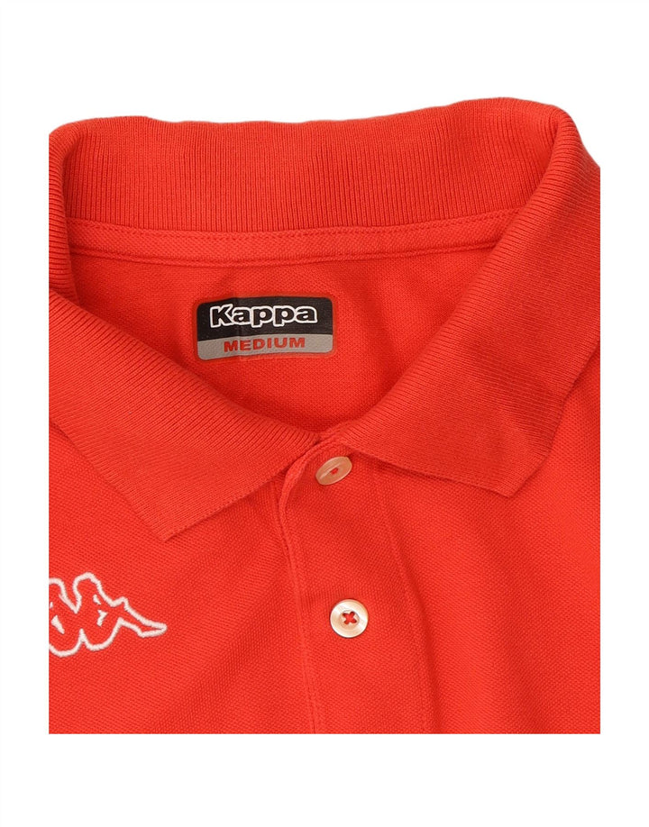 Camisa polo masculina KAPPA de algodão vermelho médio