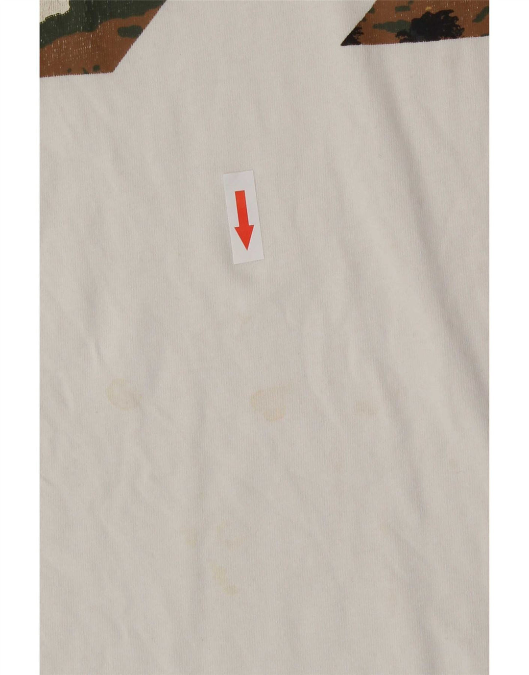Converse Mens Graphic T-Shirt Top Médio Algodão Branco