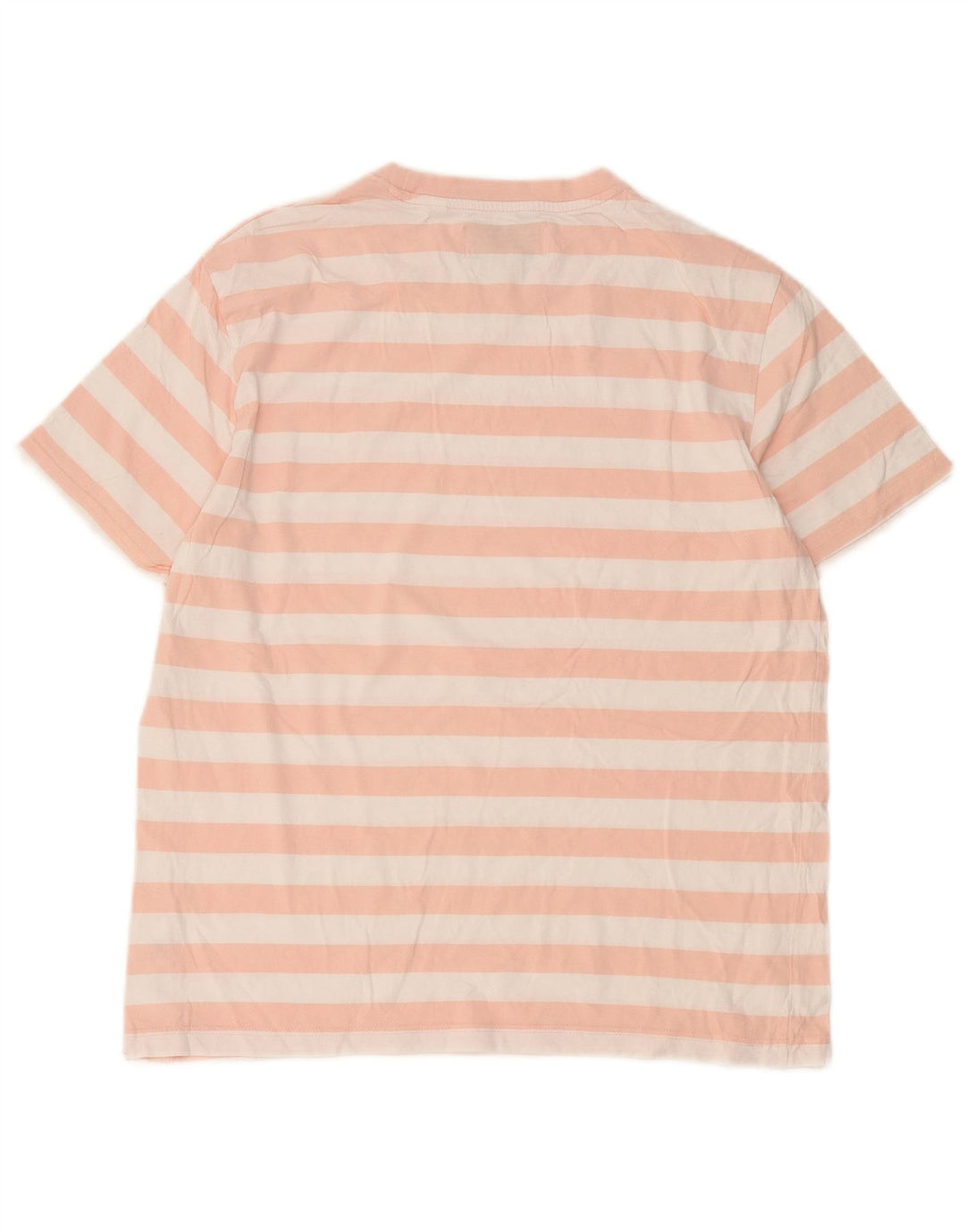 Camiseta masculina Penguin Top grande algodão listrado rosa