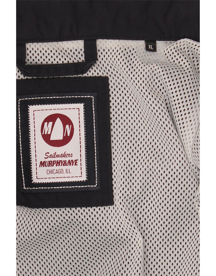 Jaqueta corta-vento masculina Murphy & Nye Sailmakers Reino Unido 42 XL azul marinho