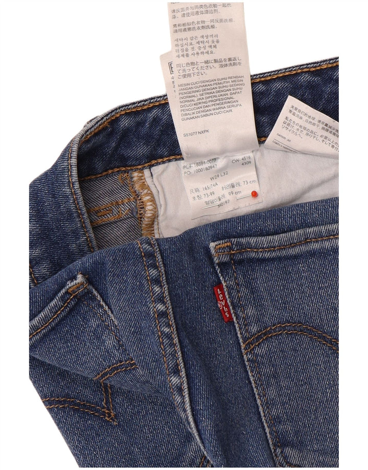 Calça jeans feminina Levi's 712 Slim W29 L32 azul algodão