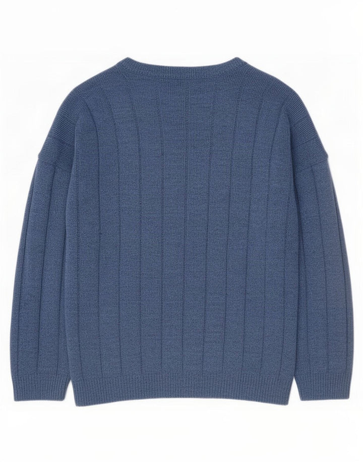 Suéter masculino Marks & Spencer St. Michael Cardigan XL azul marinho acrílico