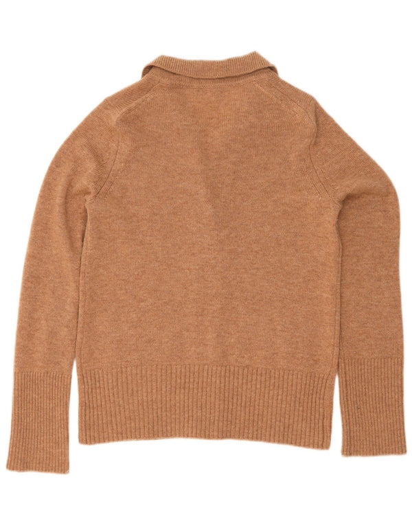 Suéter feminino Marks & Spencer Autograph Cardigan Reino Unido 10 pequeno bege