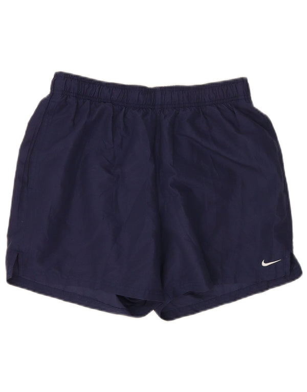 Shorts esportivos masculinos Nike médio azul marinho
