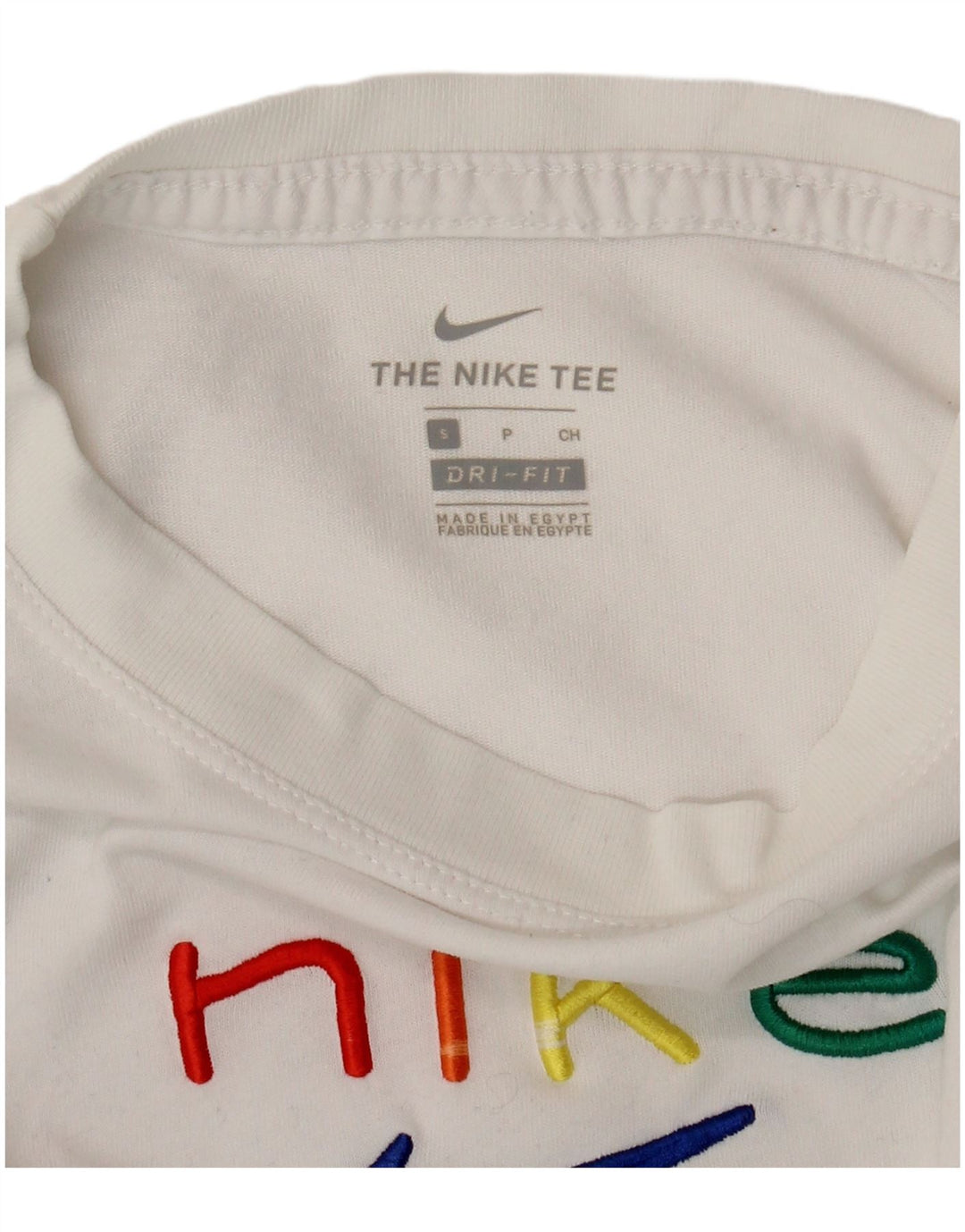 Camiseta Nike Feminina Dri Fit Oversized Graphic Top UK 10 Pequena Branca