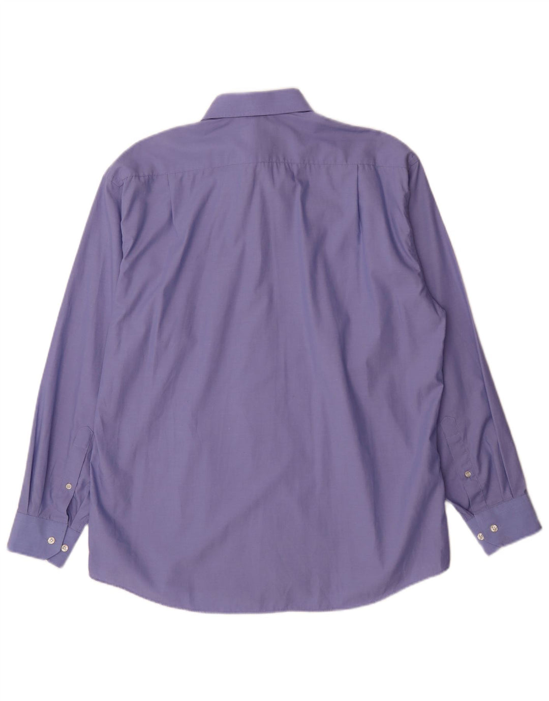 Camisa masculina Marks & Spencer tamanho 41 16 grande azul algodão clássico