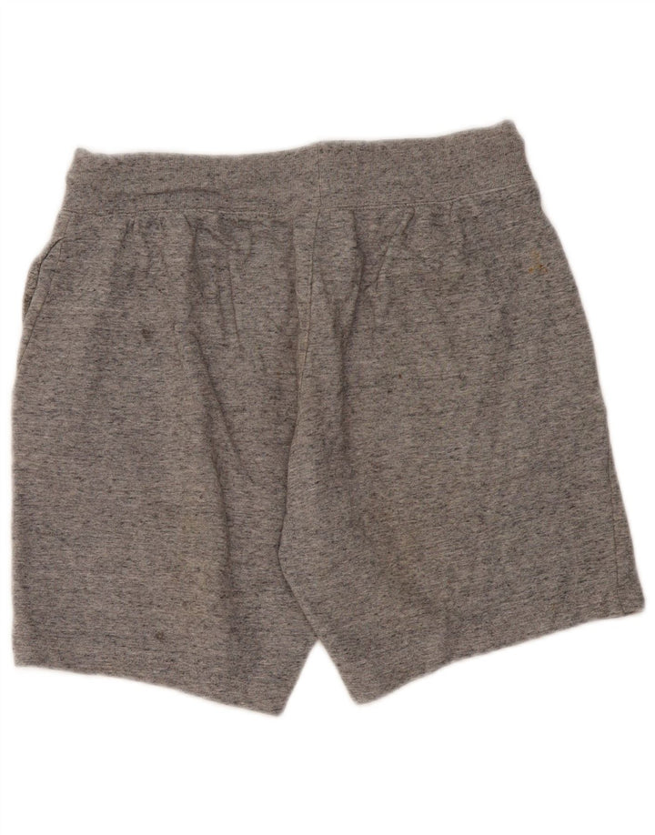 Shorts esportivos masculinos Champion algodão manchado cinza médio