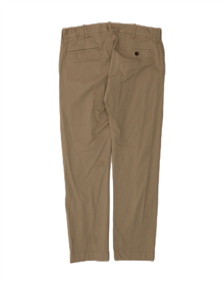J. CREW Mens Flex Slim Chino Trousers W31 L30 Beige Cotton Vintage J. Crew and Second-Hand J. Crew from Messina Hembry 