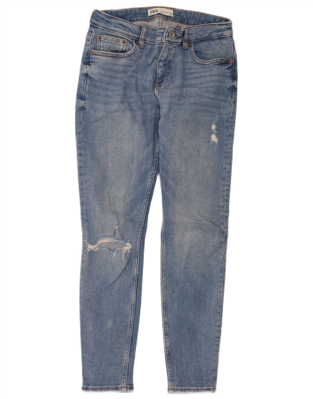 Calça jeans skinny feminina Zara EU 40 médio W30 L28 azul