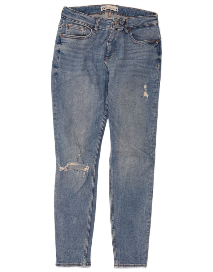 Calça jeans skinny feminina Zara EU 40 médio W30 L28 azul