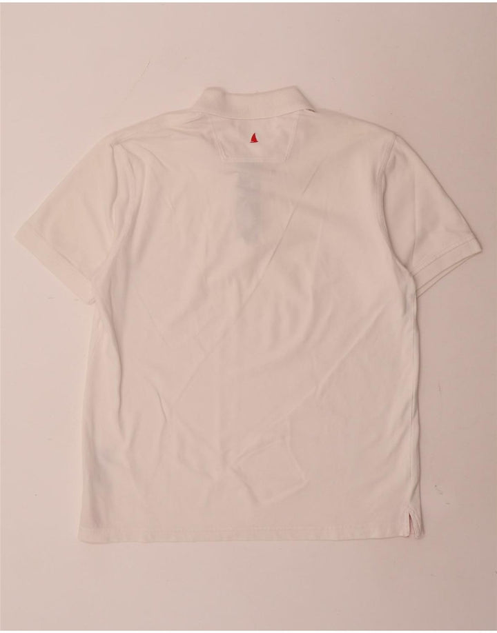 Camisa polo masculina Musto grande algodão branco