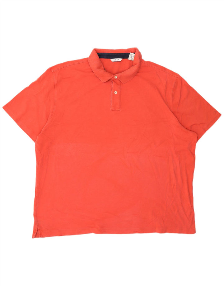 Camisa polo masculina Izod 2XL algodão rosa