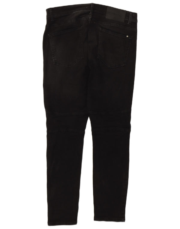 Zara Mens Skinny Jeans EU 44 Grande W34 L30 Algodão Preto