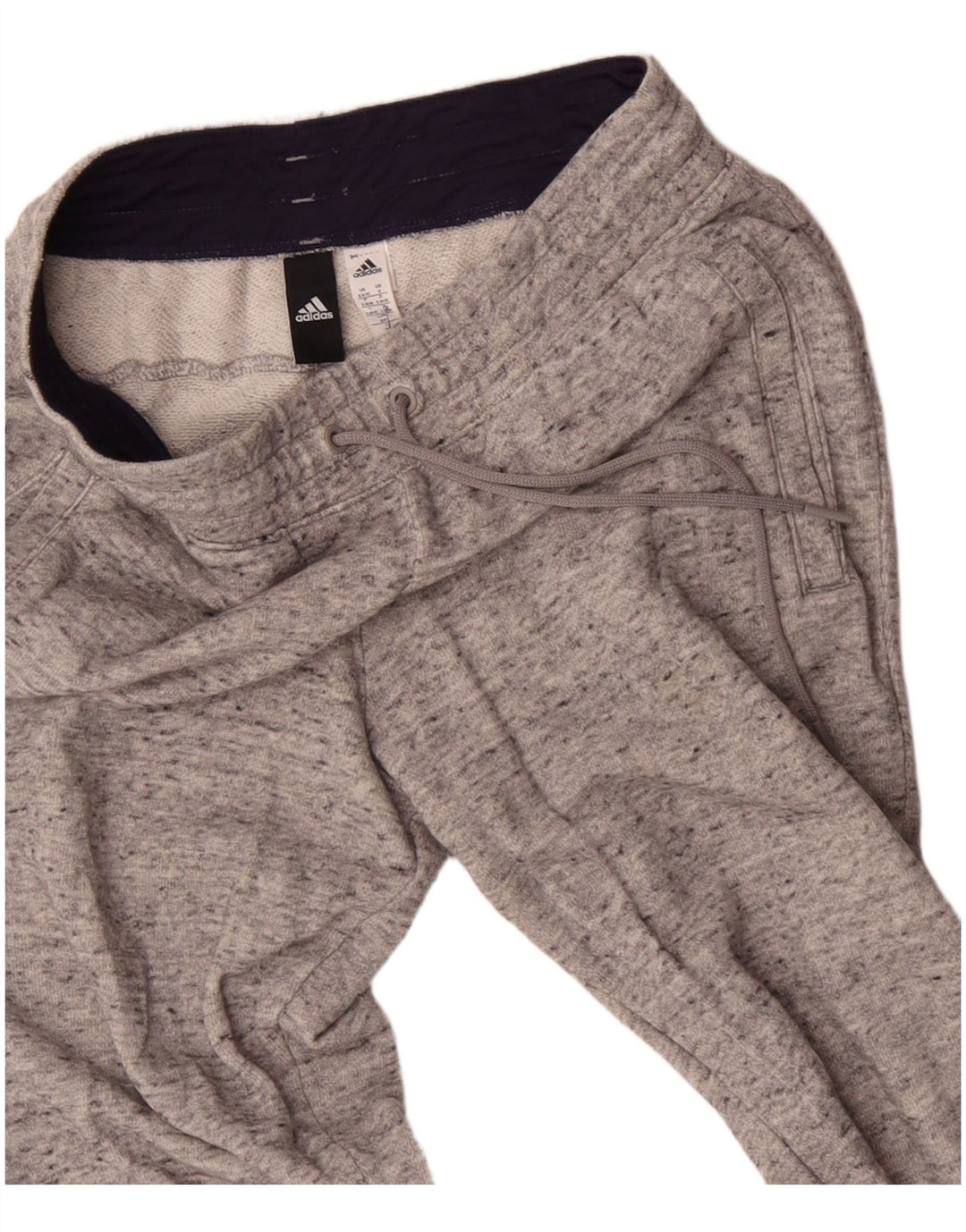 ADIDAS Womens Tracksuit Pants Joggers UK 8/10 Pequeno Cinza Flecked