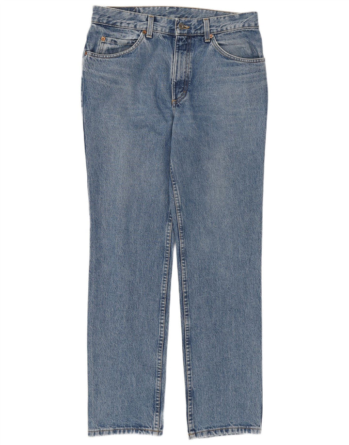 MUSTANG Mens Straight Jeans W33 L30 Azul Algodão