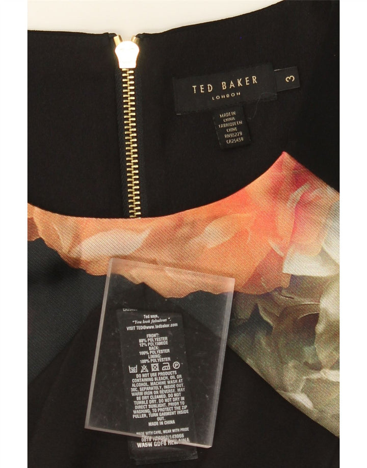 Vestido bainha feminino TED BAKER tamanho 3 médio floral multicolorido